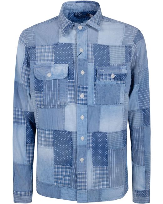 Polo Ralph Lauren Blue Long Sleeves Sport Check Shirt for men