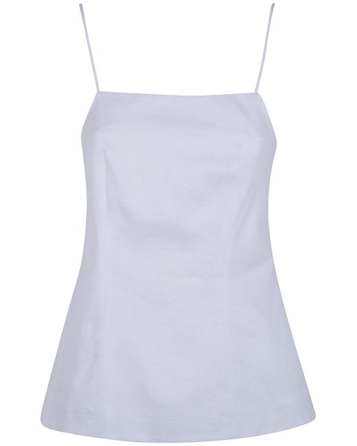 Semicouture White Linen Top