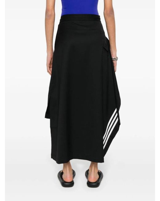 Y-3 Black Long Skirt Clothing