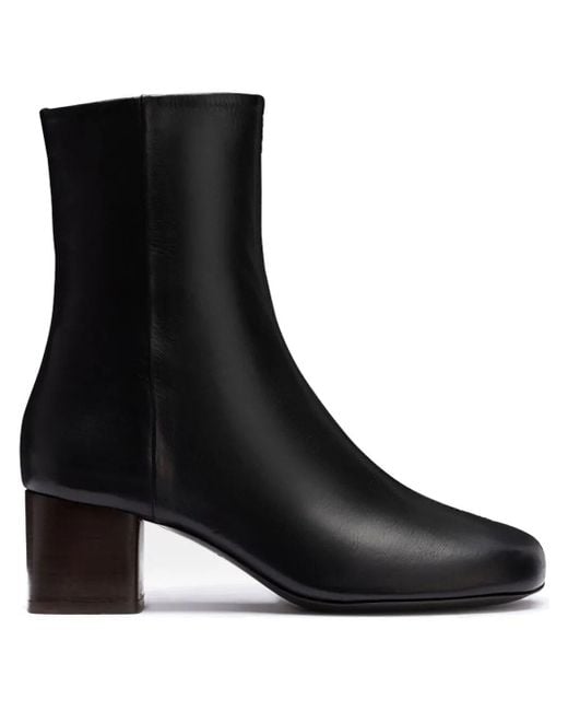 Lemaire Black "Anatomic" Boots 55