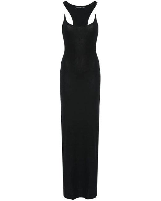 Y. Project Black Long Ribbed Dress