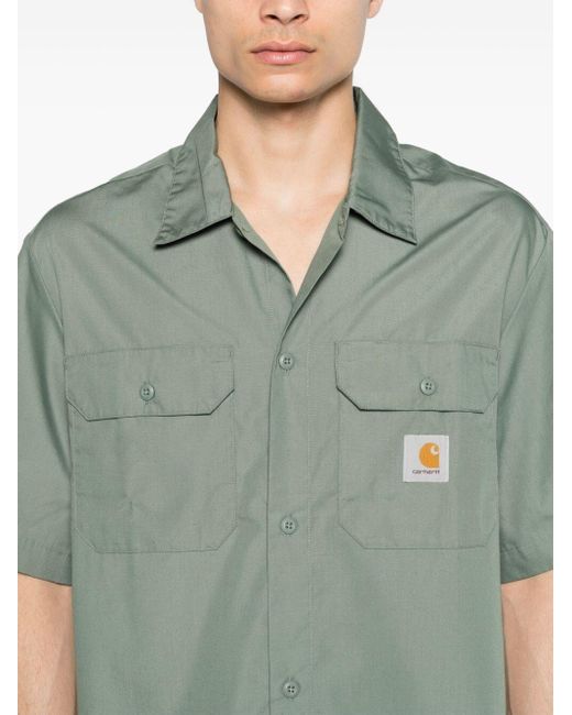 Carhartt Green Short Sleeves Craft Shirt Clothing for men