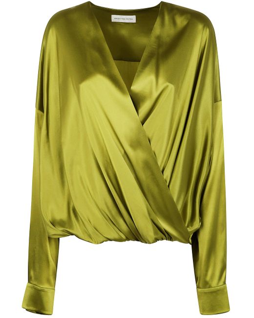 Dries Van Noten Green Camiel 1032 W. W.Shirt
