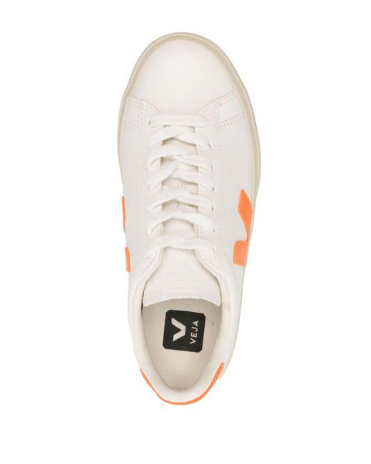 Veja Pink Campo Leather Sneakers