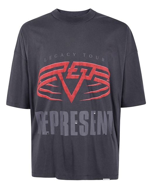 Represent Blue Reversible T-Shirt Living Legacy Tour for men