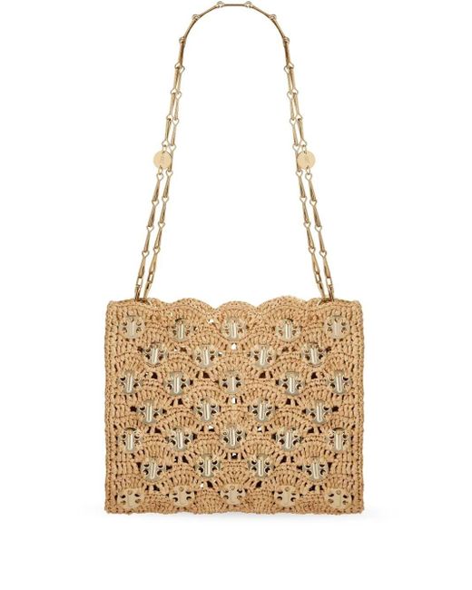 Rabanne White 1969 Square Tote Bag