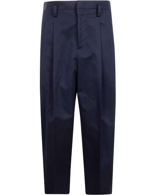 Jil Sander Blue Classic Trouser for men
