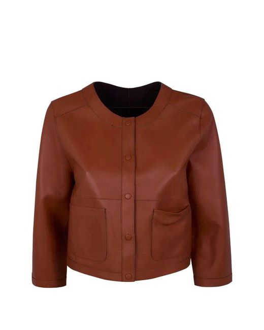The Jackie Leathers Brown "Sheila" Jacket