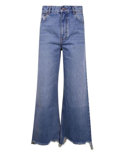 Chloé Blue Flared Leg Denim Jean