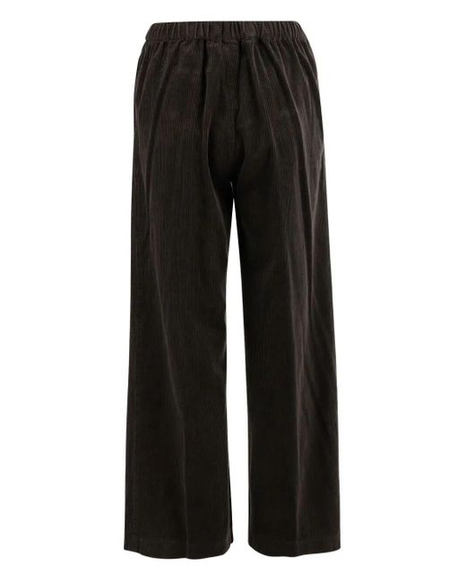 "Mod.0128" Pantaloni Con Vita Elastica di Aspesi in Black