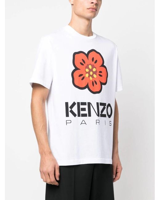 KENZO White Boke Flower Classic T-shirt Clothing for men