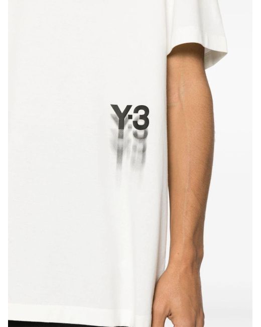 Y-3 White Logo T-shirt Clothing