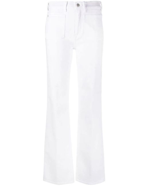 Polo Ralph Lauren Flared Jeans in White | Lyst