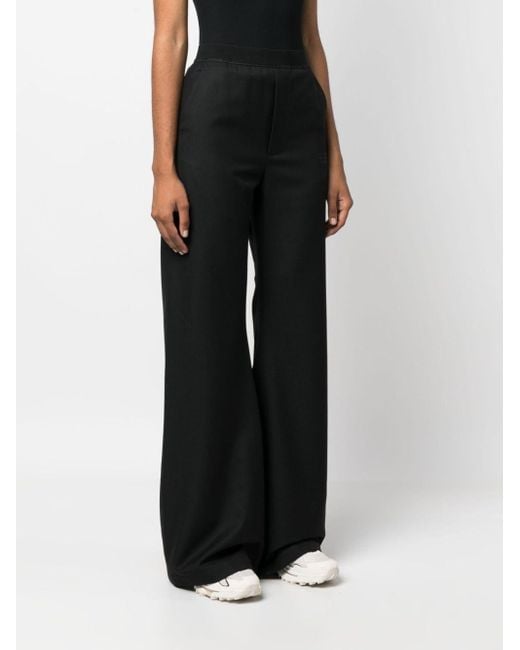 MM6 by Maison Martin Margiela Black High-waisted Flared Trousers