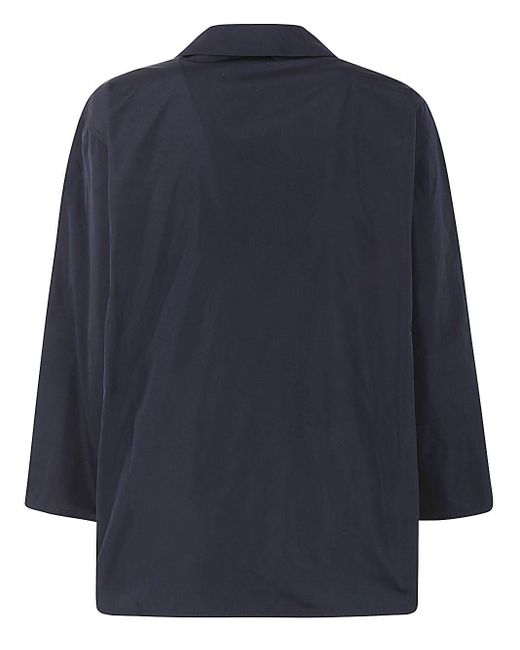 Sofie D'Hoore Long Sleeve Shirt With Front Applied Pocket in Blue | Lyst