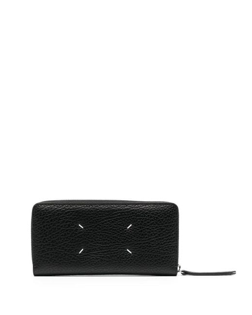 Maison Margiela Black Wallet Zip Around Continental