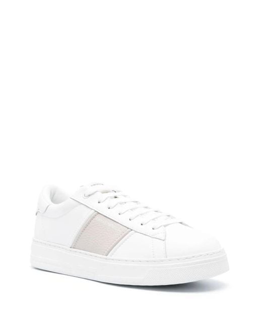 Emporio Armani White Sneaker Mesh Shoes for men