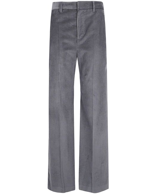 Brunello Cucinelli Gray Pants Wide Leg "Oregano"