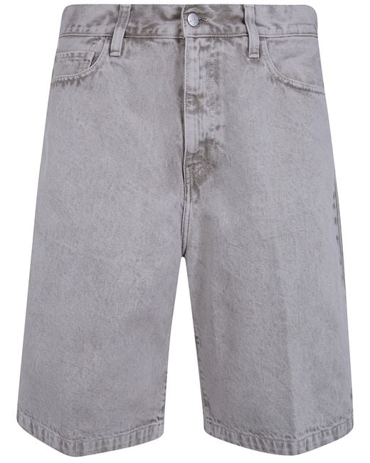 Carhartt Gray "Landon Smithfield" Color Denim Shorts for men