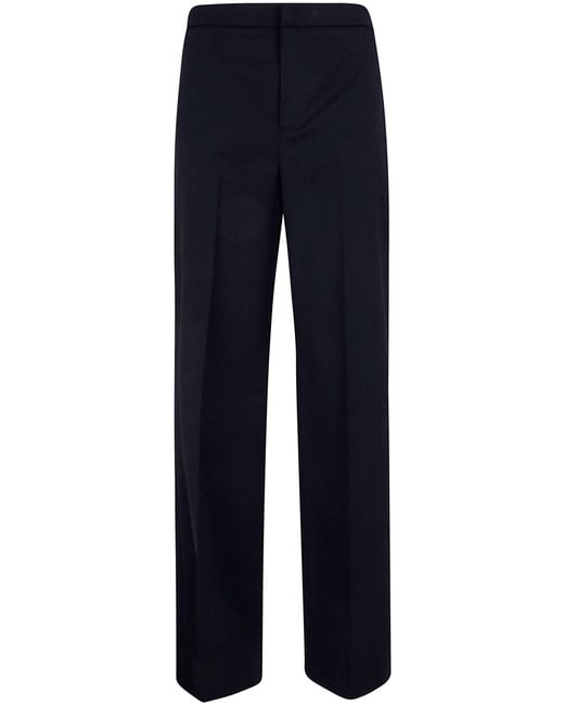 Twinset Blue Pants Wide Leg Trousers