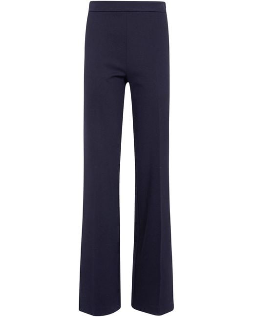 Twinset Blue Pants Flared Trousers
