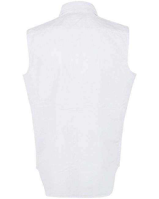 Polo Ralph Lauren White Sleeveless Button Front Shirt