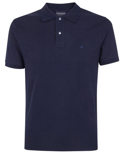 Emporio Armani Black Polo Shirt for men