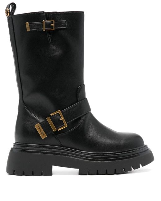 Twin Set Black Biker Boot