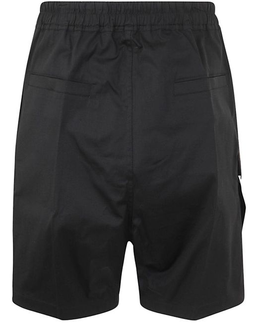 Rick Owens Black Cargobela Shorts Clothing for men