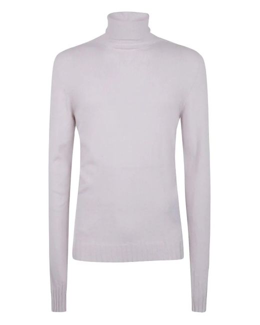 MD75 White Cashmere Turtle Neck Sweater for men