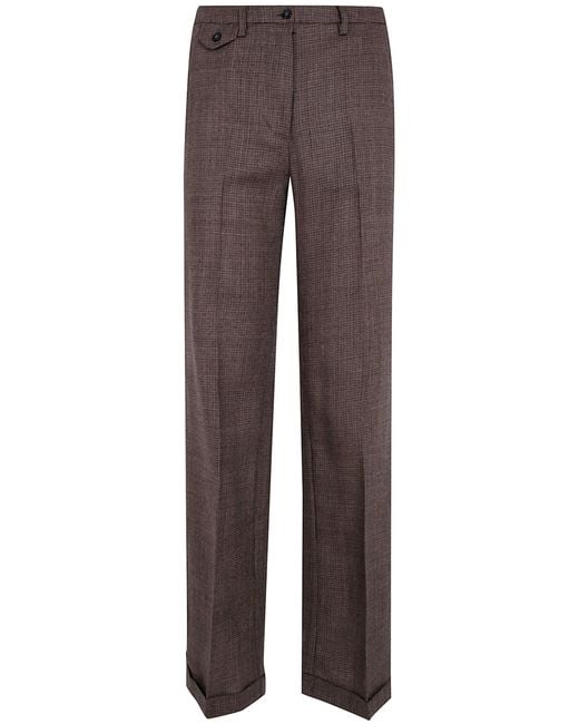 Seventy Brown Pants Classic Wool "Wool Classic Trousers"