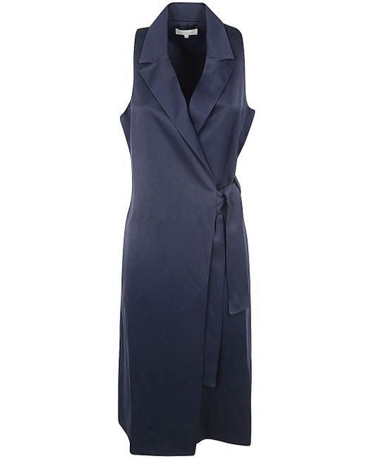 Antonelli Blue Muller Sleeveless Dress
