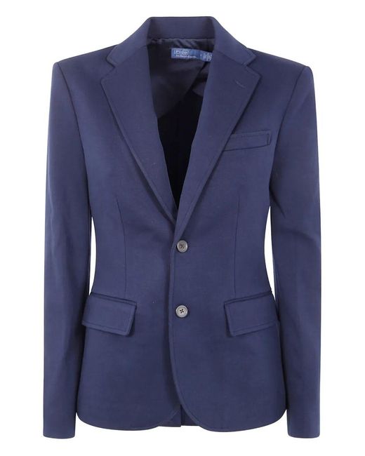 Polo Ralph Lauren Blue Knit Blazer Sport Blazer