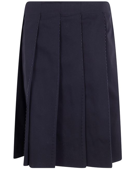 Totême Black Beaded Pleat Skirt