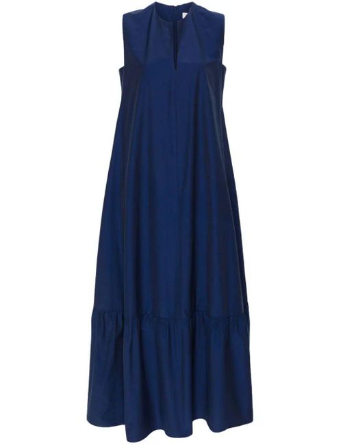 Antonelli Blue Merisi V Neck Long Dress