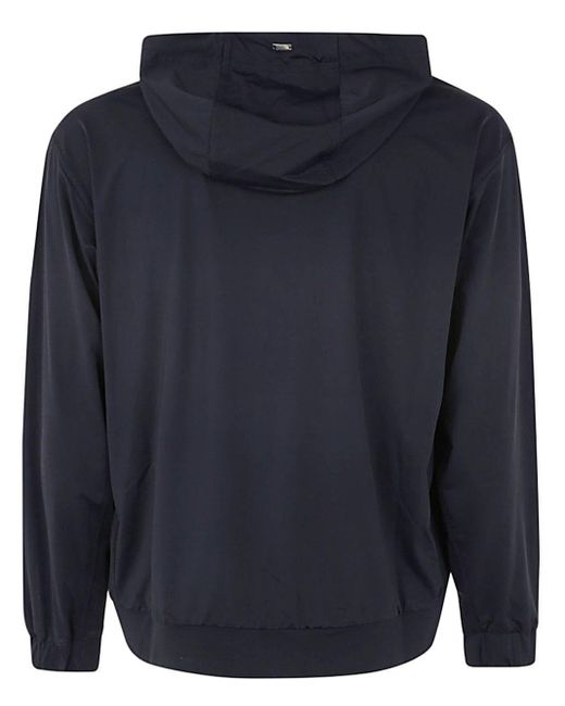 Herno Blue Hoodie Clothing for men