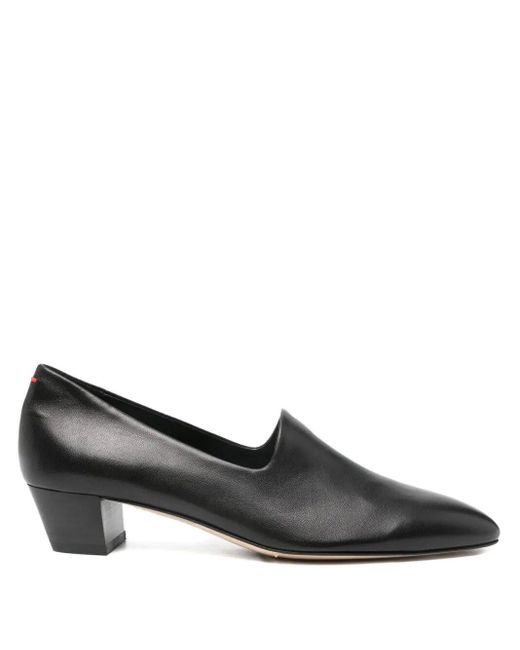 Gabby Pumps Con Tacco Blocco E Punta Rotonda di Aeyde in Black