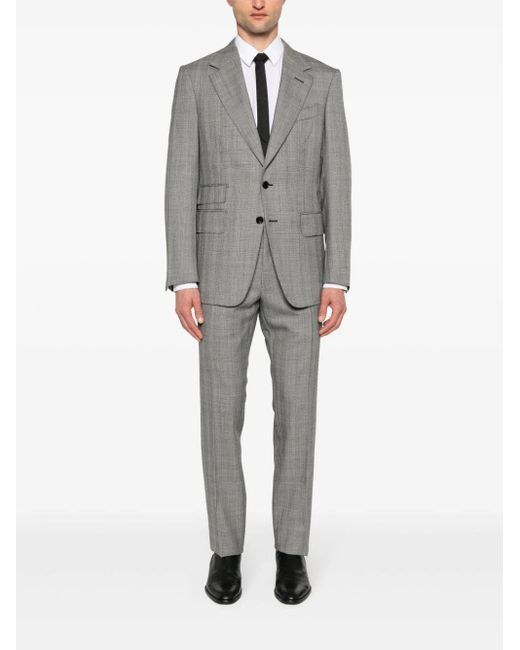 Tom Ford Gray Single Breasted Suit Clothing for men