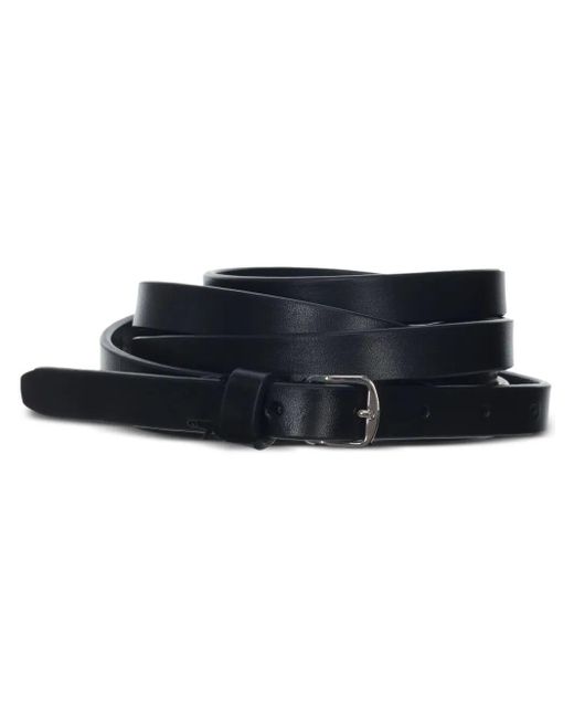 Ann Demeulemeester Blue Kepa 1,5Cm Triple Wrap Belt Oily Calf Sk