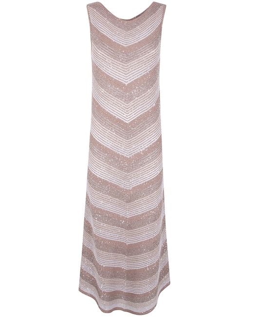D.exterior Brown D. Exterior Degrade' Lux Long Dress
