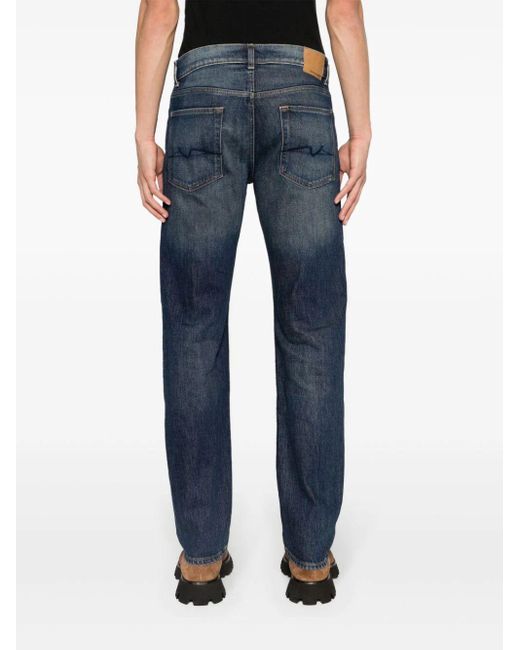 7 For All Mankind Blue The Straight Upgrade Jeans Clothing for men