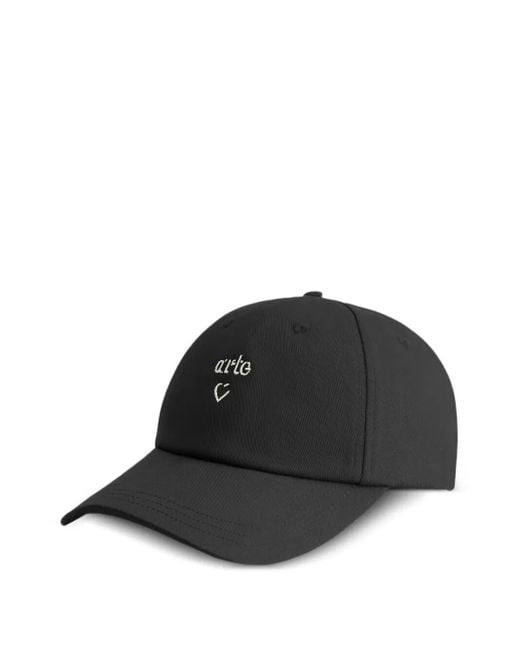 Arte' Black "Heart Logo" Cap for men