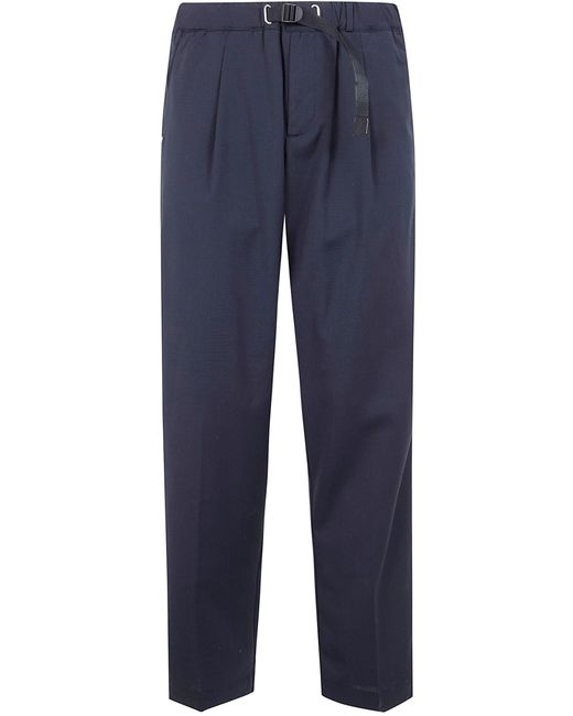 White Sand Blue Long Trousers for men