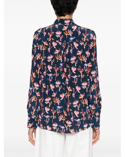 PS by Paul Smith Blue Printed Shirt