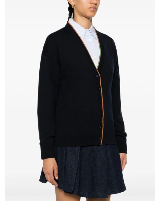 Paul Smith Black Knitted Buttoned Cardigan