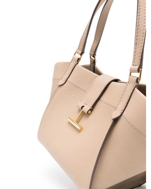 Tom Ford Natural Grain Leather Small Tote Bags