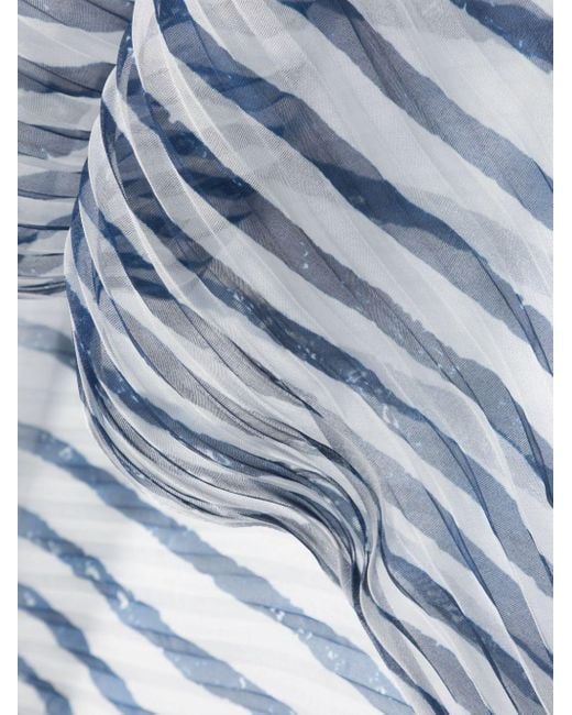 Emporio Armani Blue Striped Stole