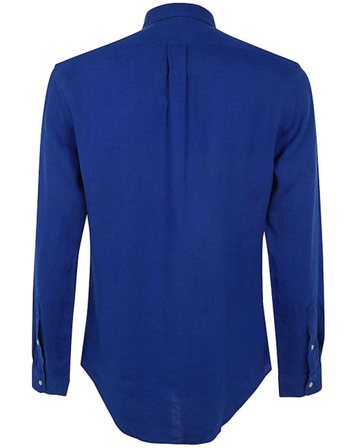Polo Ralph Lauren Blue Slim Fit Sport Shirt for men