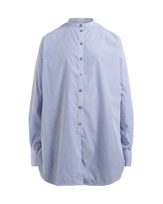 Studio Nicholson Blue Granded Collar Shirt