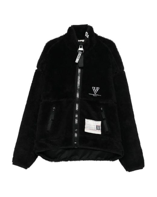 Maison Mihara Yasuhiro Black Amateur Sewn Wide Back Boa Blouson for men